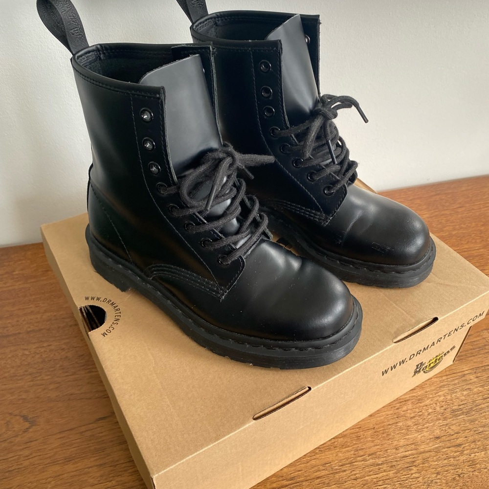 Dr. Martens Black Mono Boots